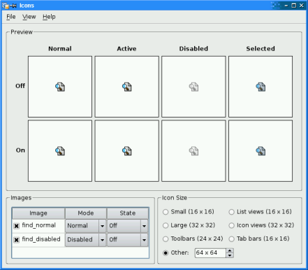 Screenshot of the Find Files
