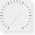Screenshot of a dial in the Macintosh widget style