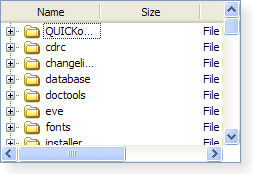 Screenshot of a Windows XP style tree widget