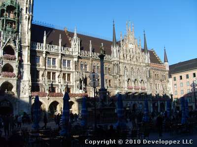 Bâtiment religieux en plein centre de Munich