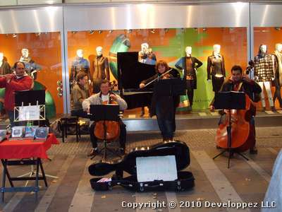 Musiciens jouant dans Munich